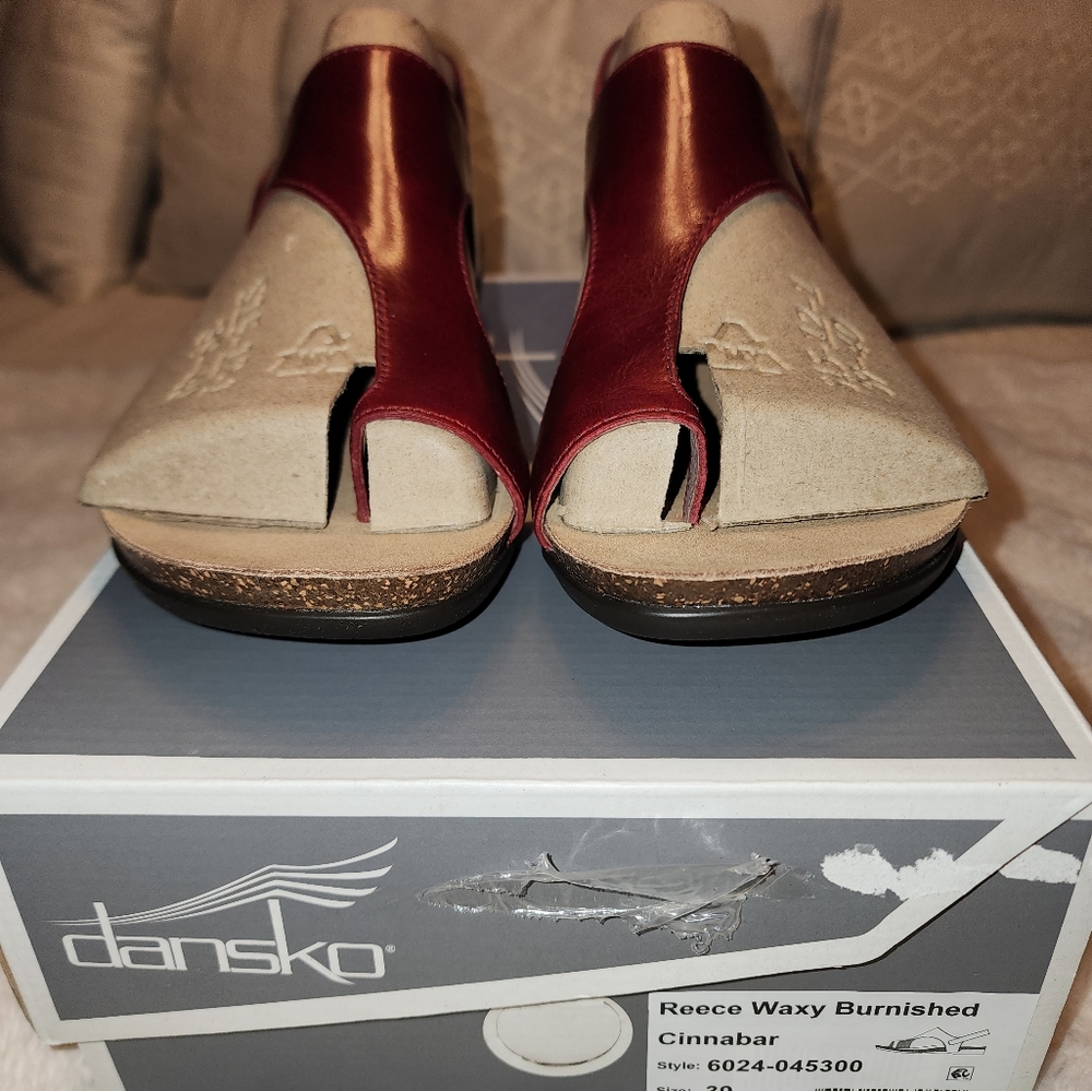 Dansko Women's Red Sandals Size 8.5